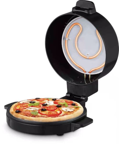 Dessini Pizza And Arabic Bread Maker - BlackKitchen Storage220-240V 50/60HZ Power-2600W Big size cooking plate-45cm Diameter High quality stainless steel heating coil Top cover height 140mm, Inside height 120mm Die casting baking plate for more taste -3.0